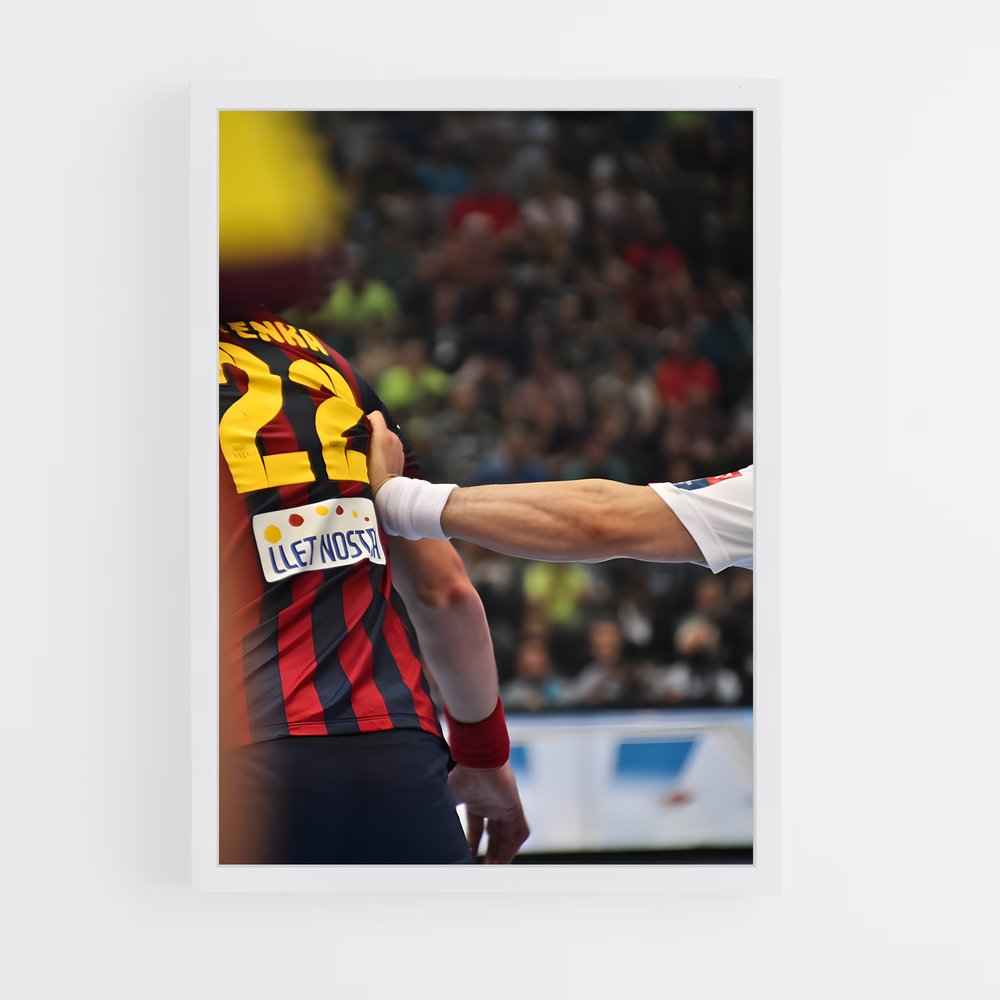 Poster Le Duel Énergique – affiche Handball (vue 3)